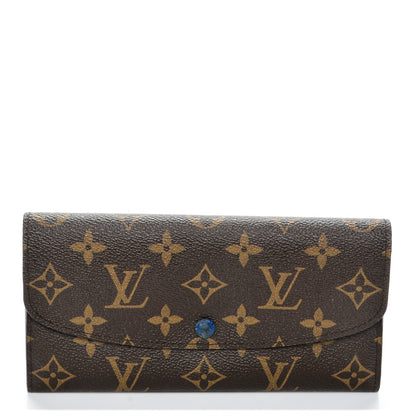 Louis Vuitton Monogram Emilie Wallet Blue 1 of 8