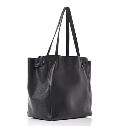 Celine Soft Grained Calfskin Small Belt Cabas Phantom Black 3 of 11