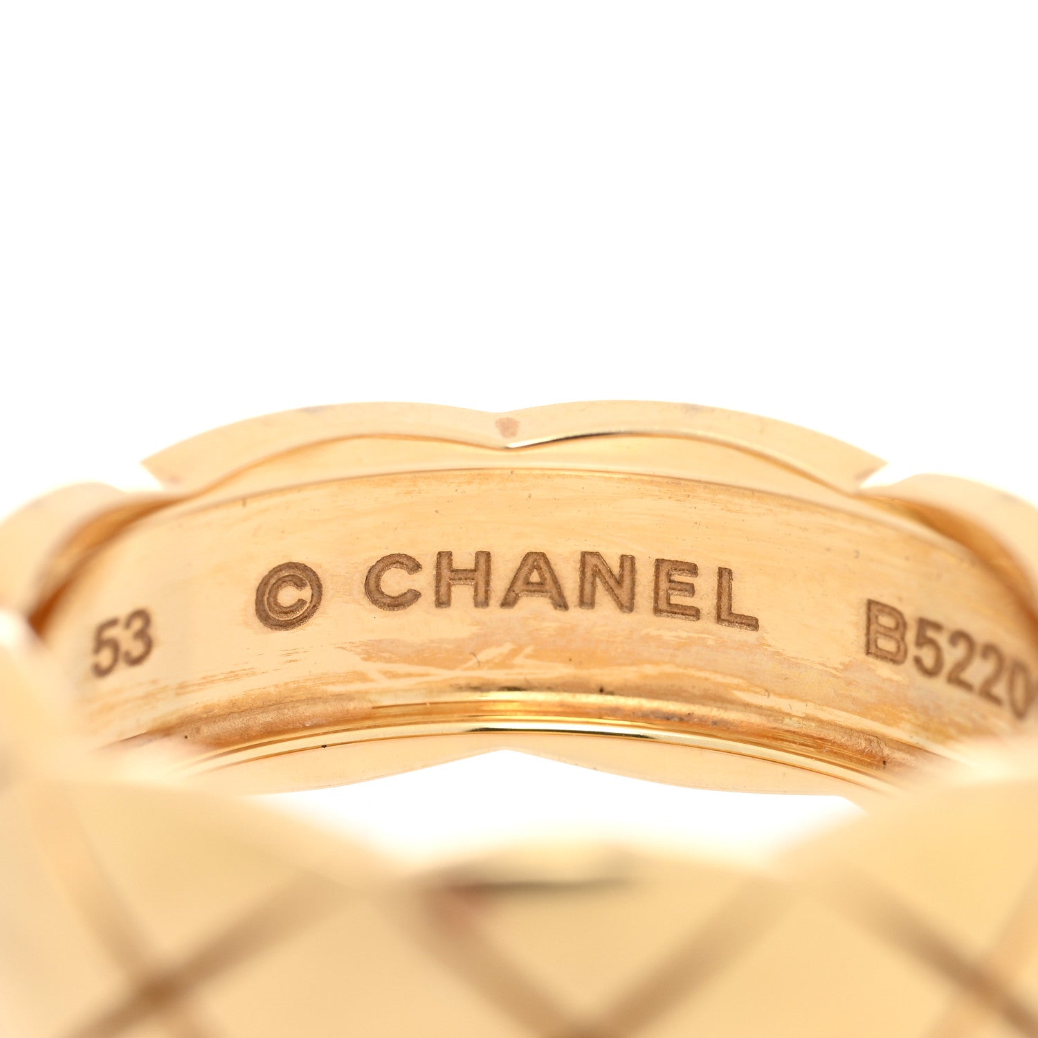 Chanel 18K Yellow Gold Small Coco Crush Ring 53 6.5 4 of 5