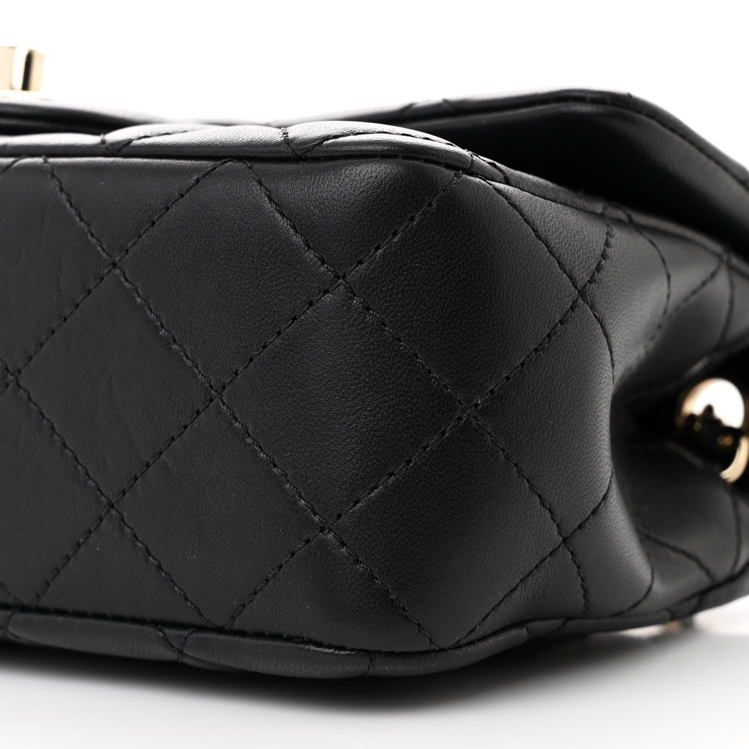 Chanel Lambskin Quilted Enamel Mini Rectangular Pearl Crush Flap Black 10 of 11