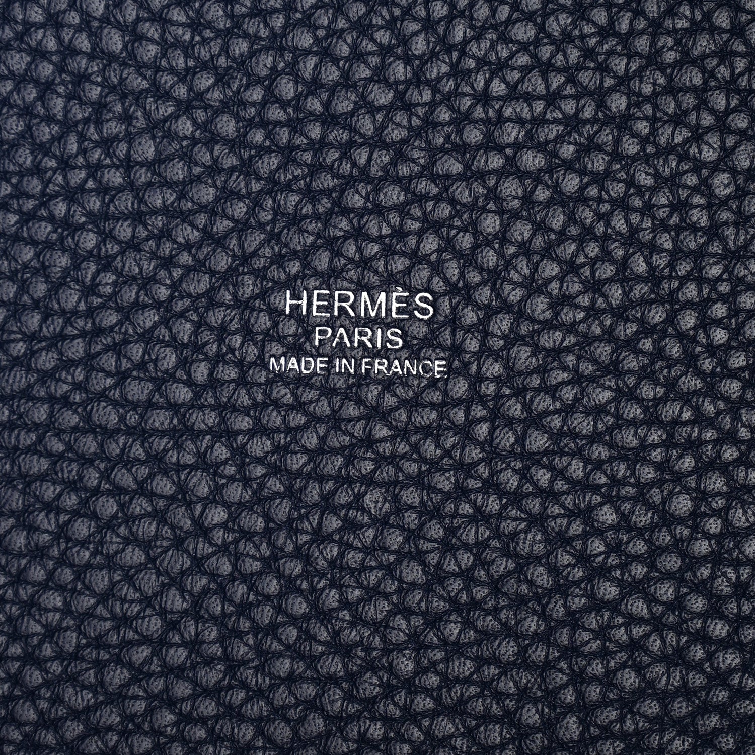 Hermes Taurillon Clemence Swift Eclat Picotin Lock 22 MM Bleu Nuit Bleu Electrique 6 of 10