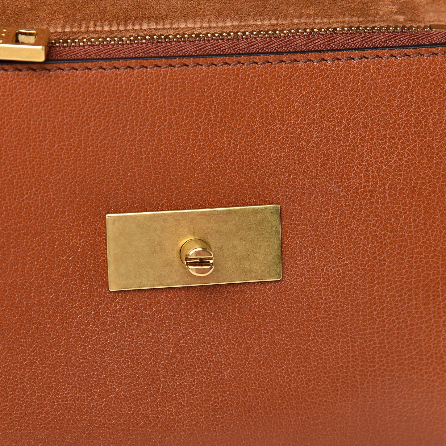 Goatskin Small GV3 Shoulder Bag Chestnut
