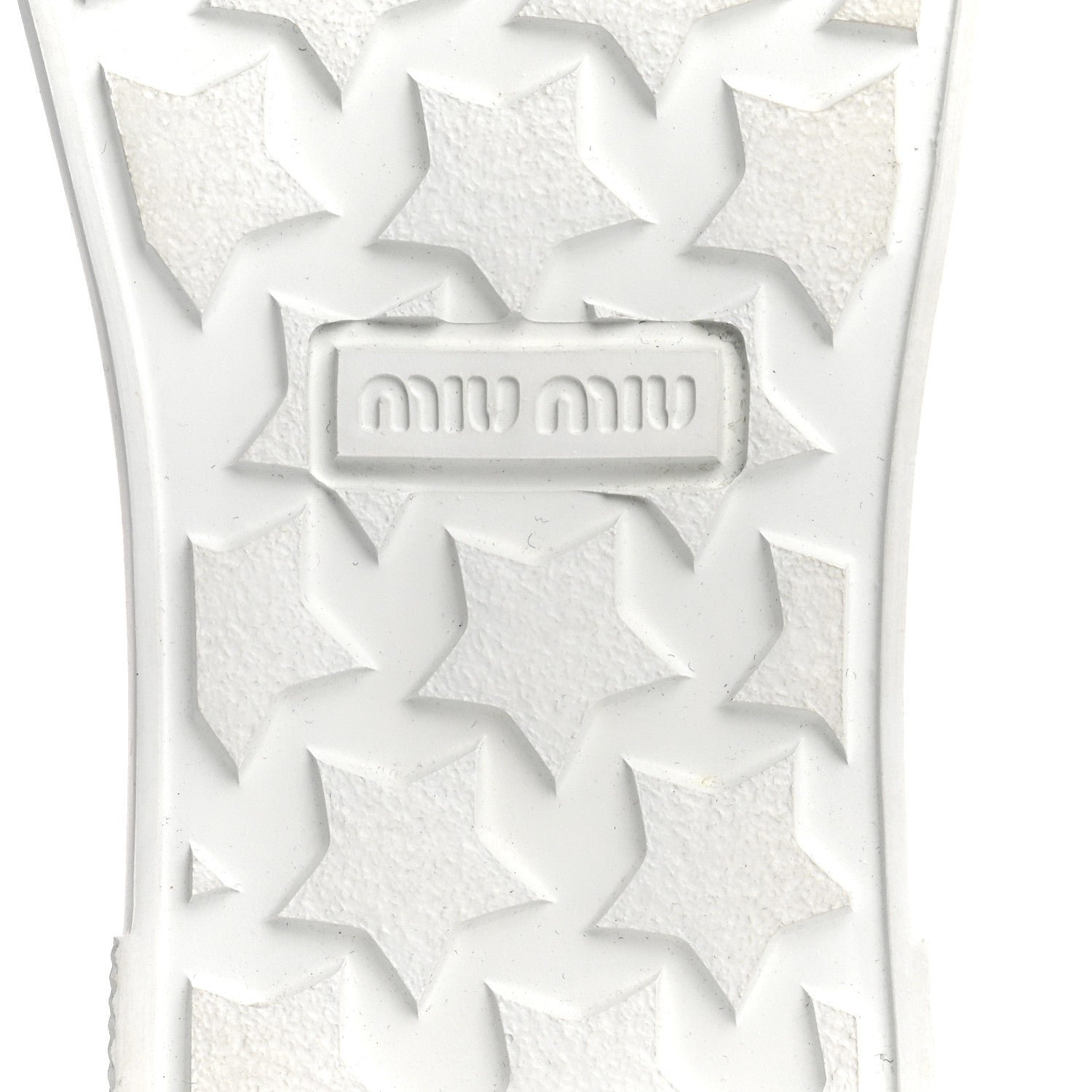 Miu Miu Mordore Crystal Embellished Womens Slip On Trainers 36 Cromo 8 of 14