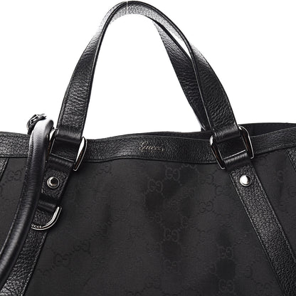 Gucci Nylon Monogram Medium Abbey Convertible Tote Black 10 of 10
