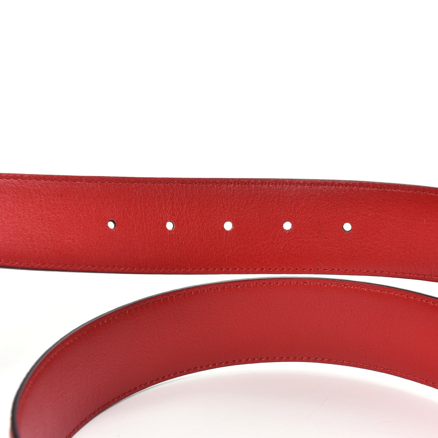 Guccissima Feline Plaque Belt 85 34 Hibiscus Red
