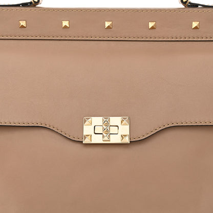 Valentino Garavani Nappa Rockstud Frame Handle Bag Poudre 8 of 12