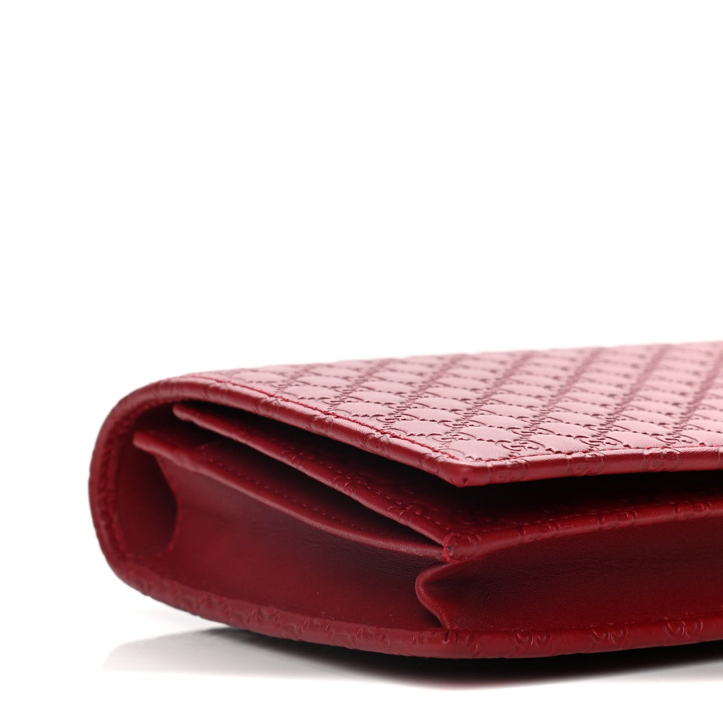 Microguccissima Crossbody Wallet Red