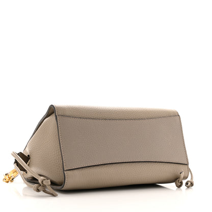 Mulberry Heavy Grain Small Iris Tote Solid Grey Pink 4 of 13