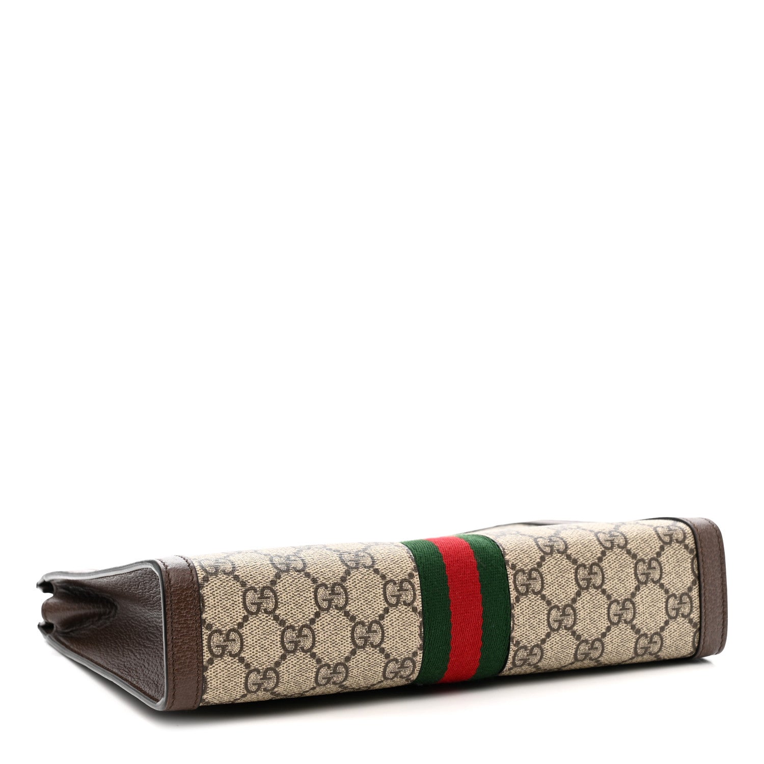 Gucci GG Supreme Monogram Web Ophidia Pouch Brown 4 of 10