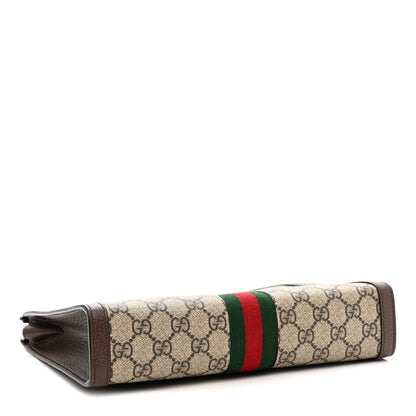 Gucci GG Supreme Monogram Web Ophidia Pouch Brown 4 of 10