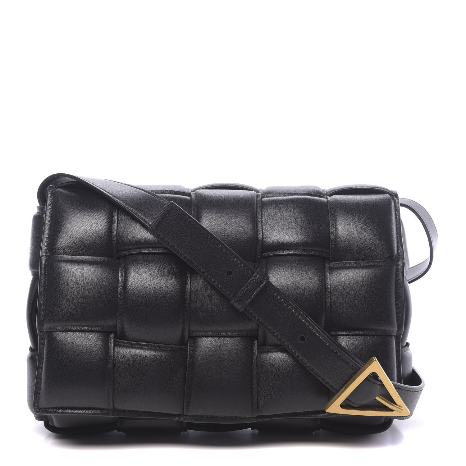 Bottega Veneta Nappa Maxi Intreccio Padded Cassette Crossbody Bag Black 1 of 9
