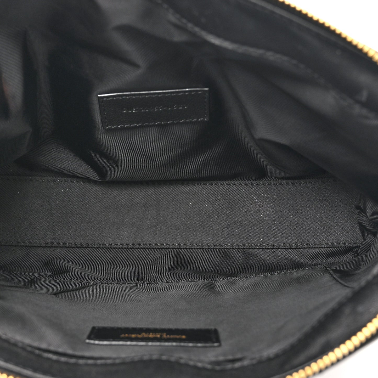 Lambskin Quilted Gaby Cosmetic Pouch Black