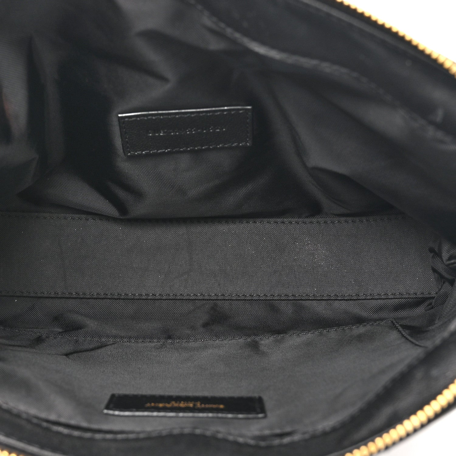 Saint Laurent Lambskin Quilted Gaby Cosmetic Pouch Black 5 of 11