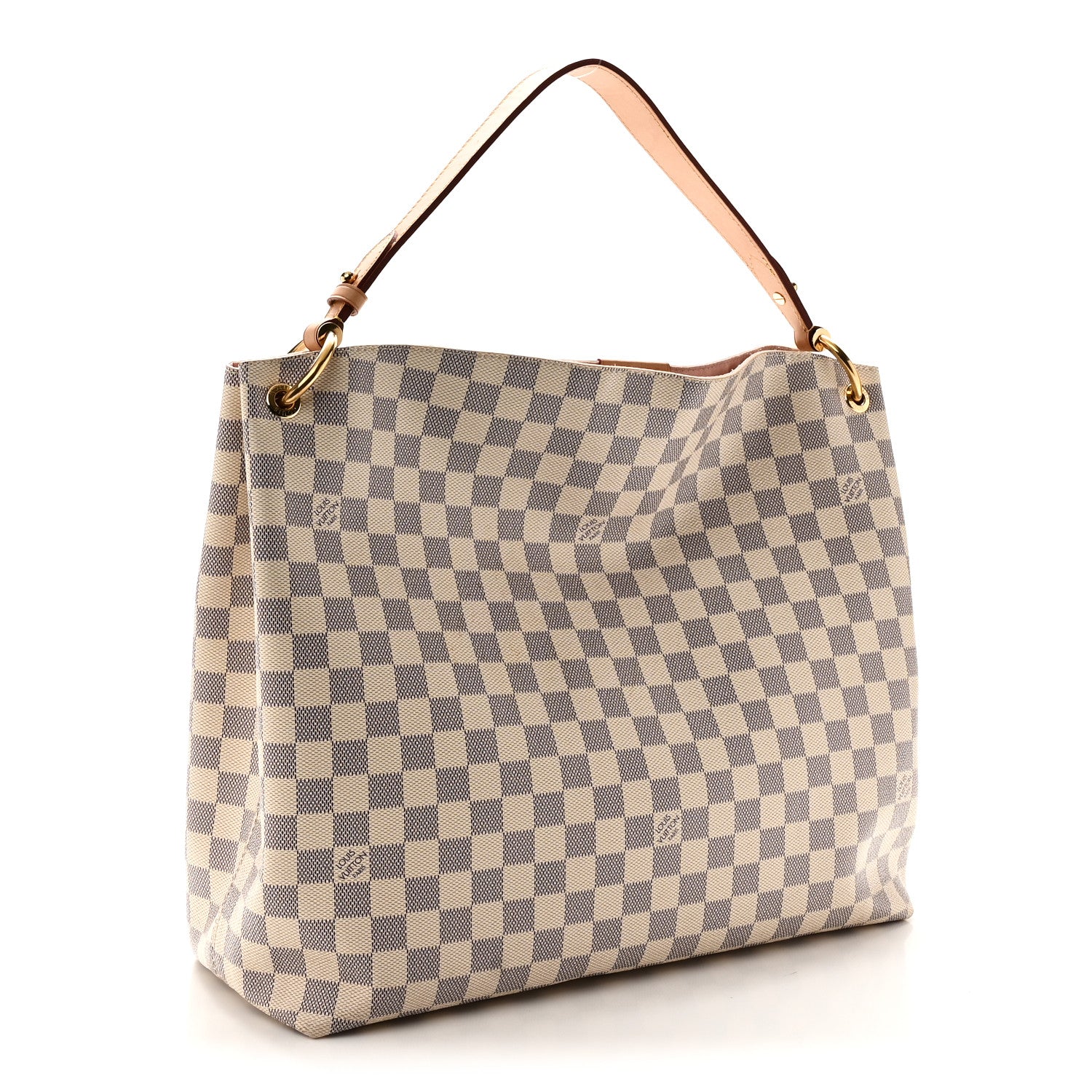 Louis Vuitton Damier Azur Graceful MM Rose Ballerine 3 of 9