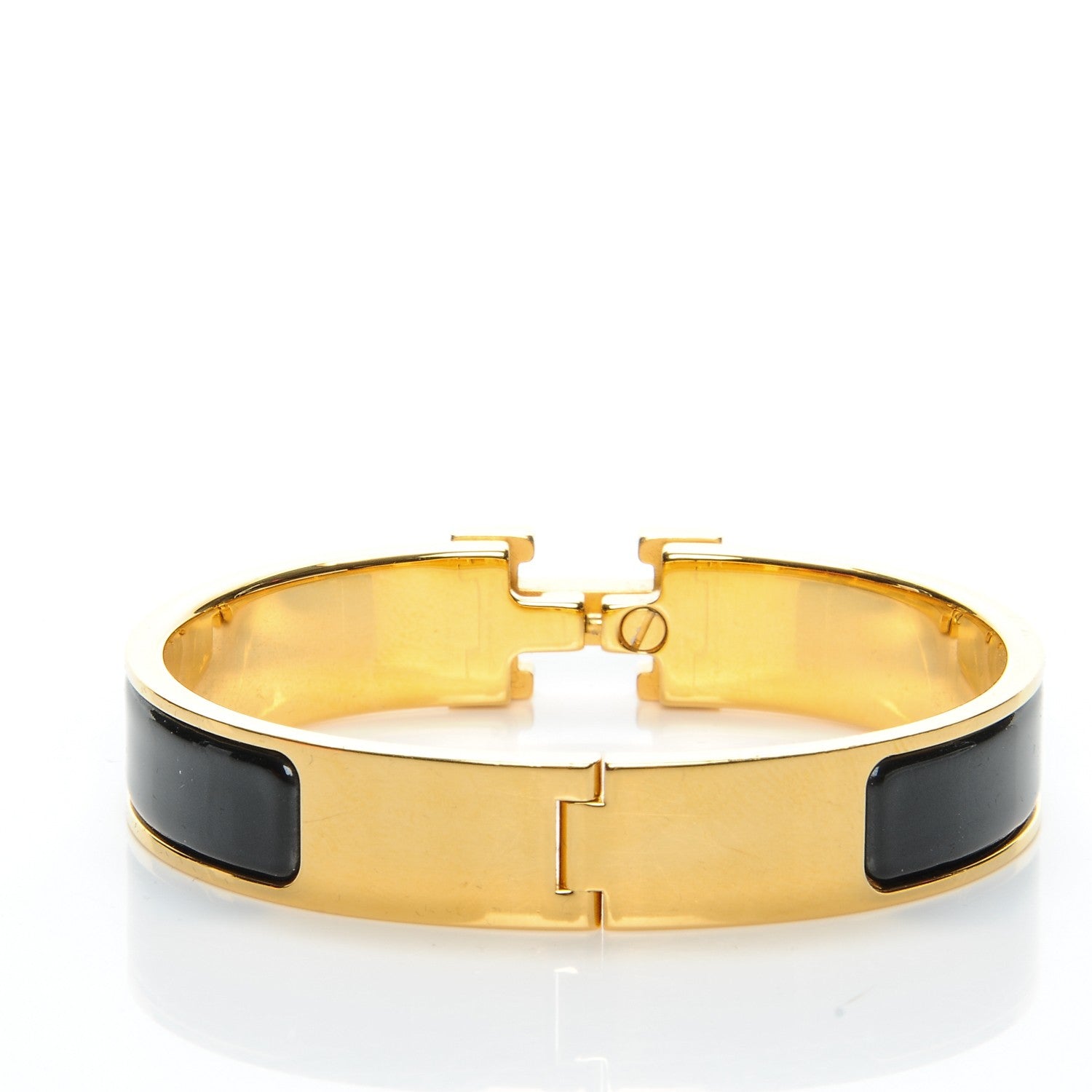 Hermes Enamel Narrow Clic Clac H Bracelet PM Black 3 of 6