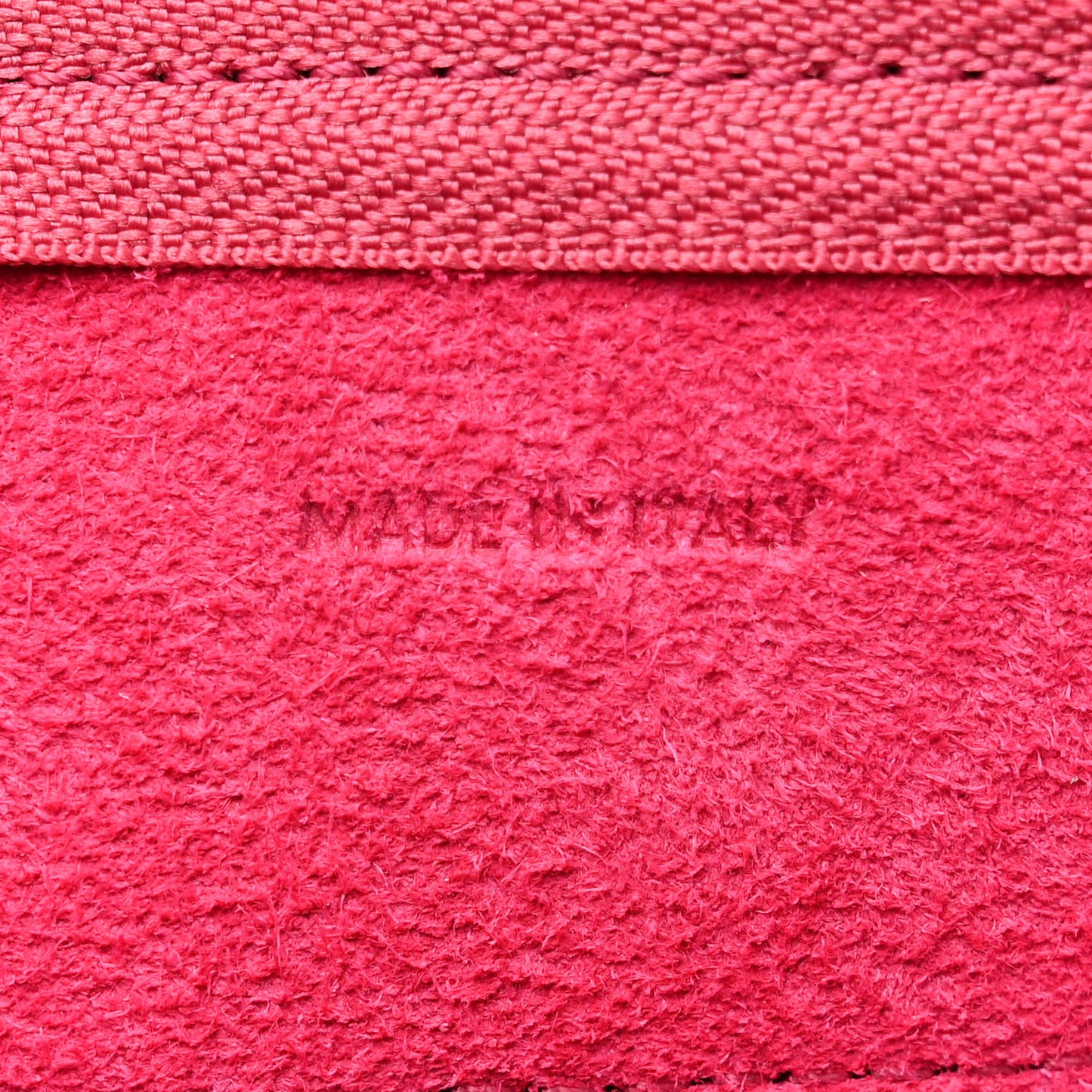 Grained Calfskin Nano Belt Bag Raspberry