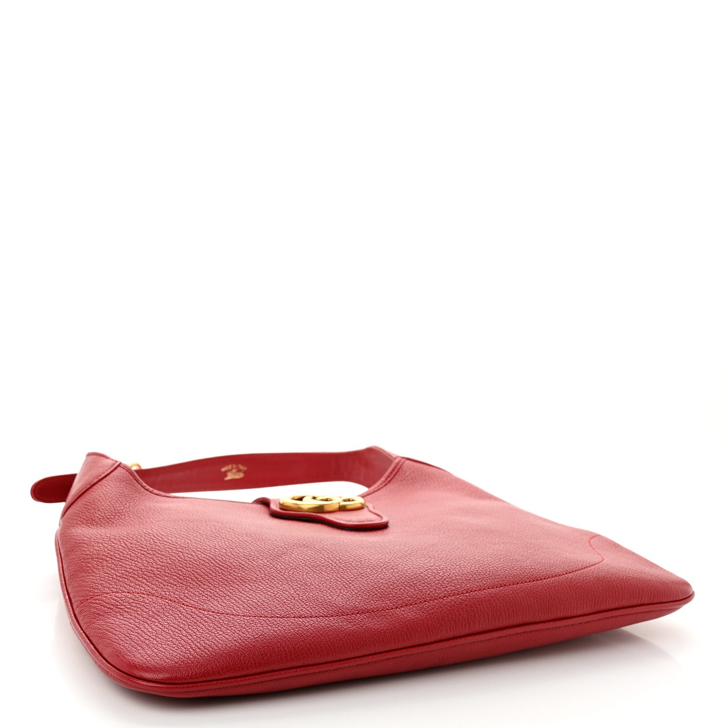 Goatskin Medium Aphrodite Shoulder Bag Hibiscus Red