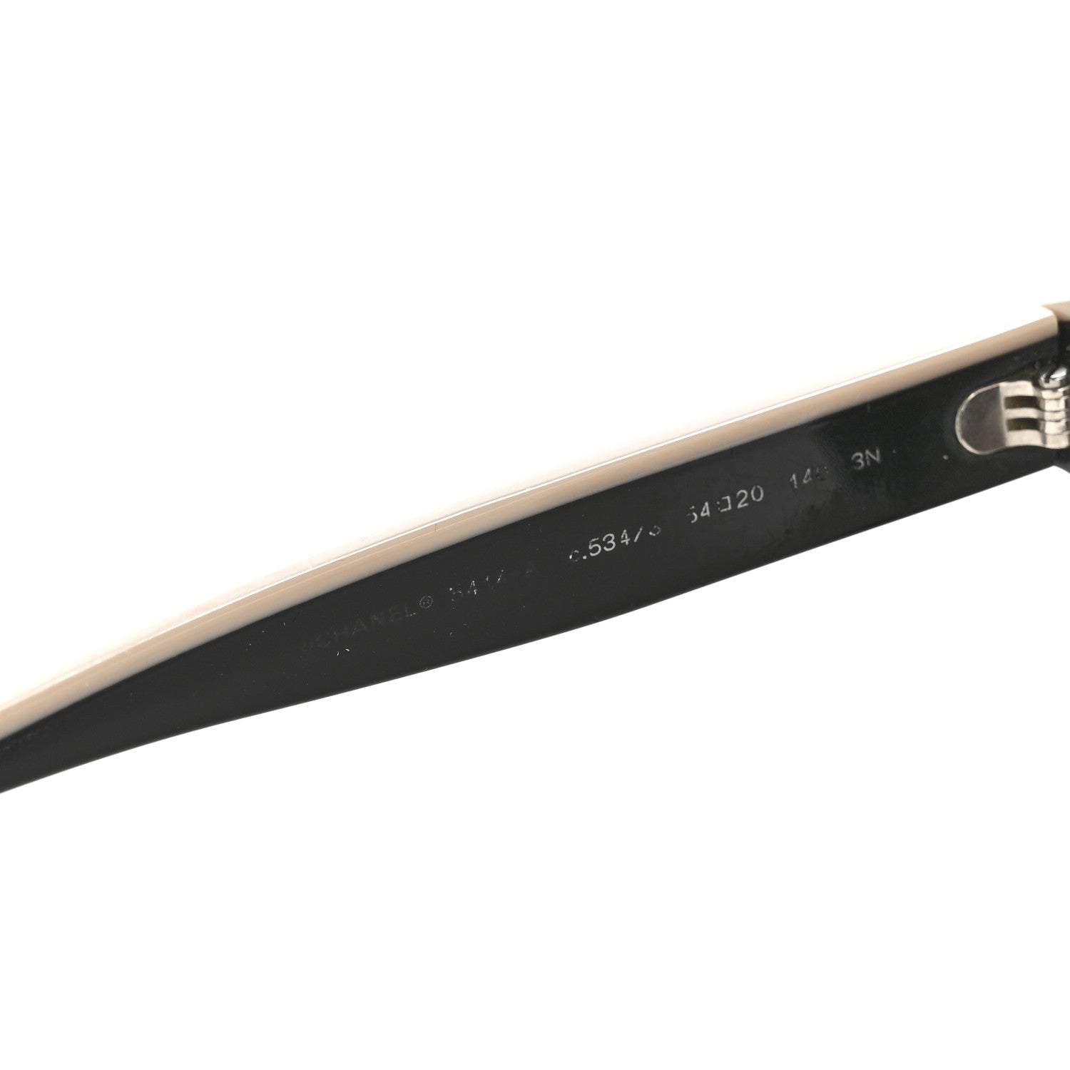 Chanel Acetate CC Butterfly Sunglasses 5414-A Black Beige 5 of 10