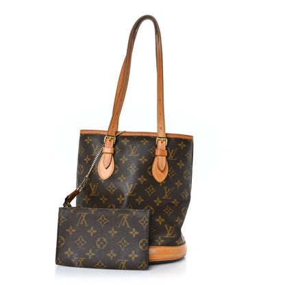 Louis Vuitton Monogram Petit Bucket 23 1 of 11