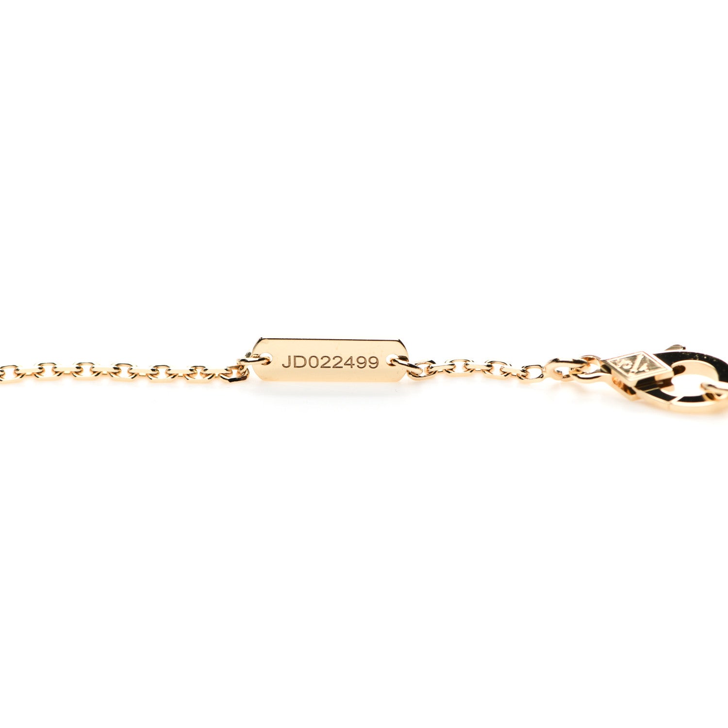 Van Cleef & Arpels 18K Yellow Gold Guilloche Vintage Alhambra Pendant Necklace 5 of 6