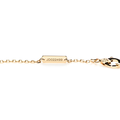 Van Cleef & Arpels 18K Yellow Gold Guilloche Vintage Alhambra Pendant Necklace 5 of 6