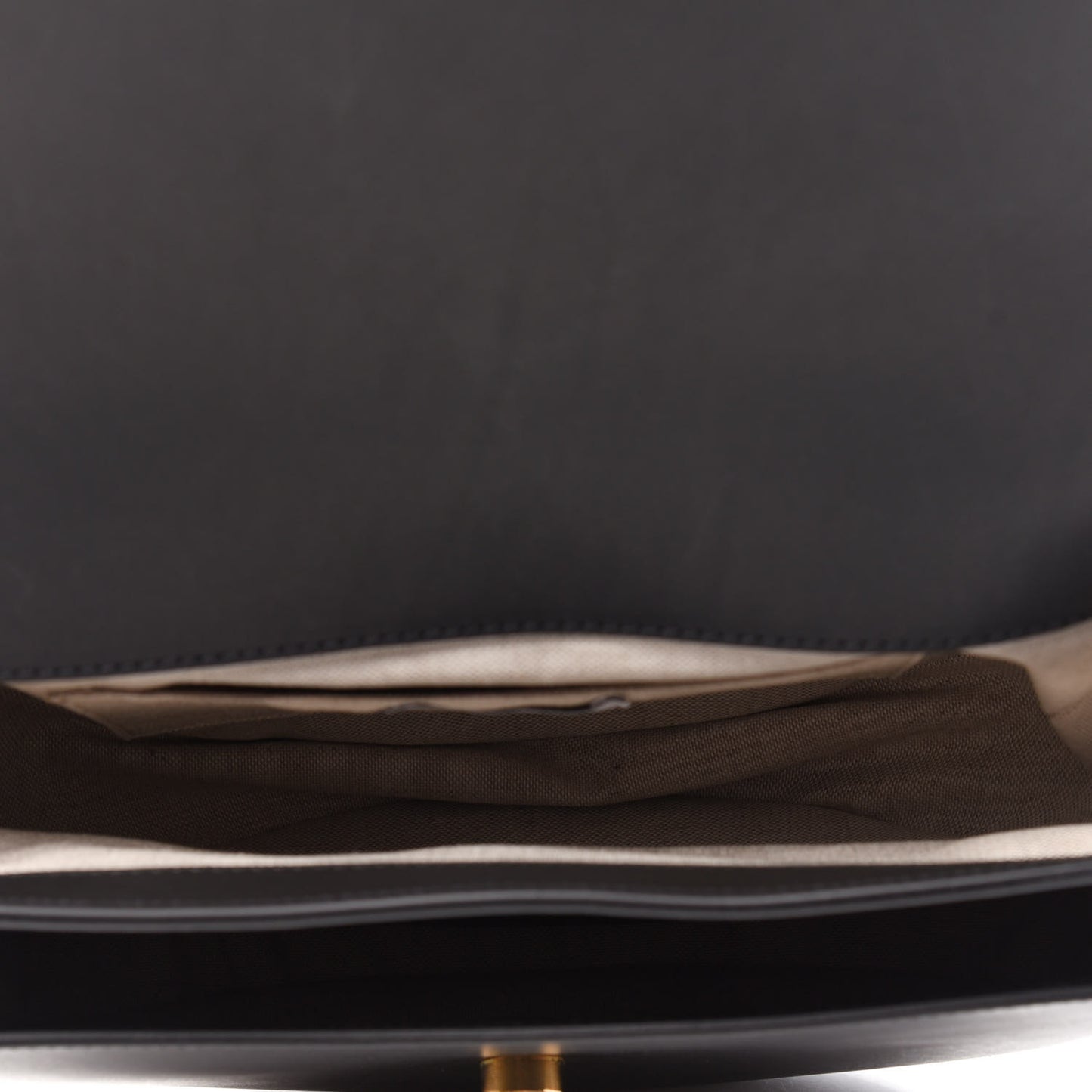 Calfskin Saddle Crossbody Bag Black