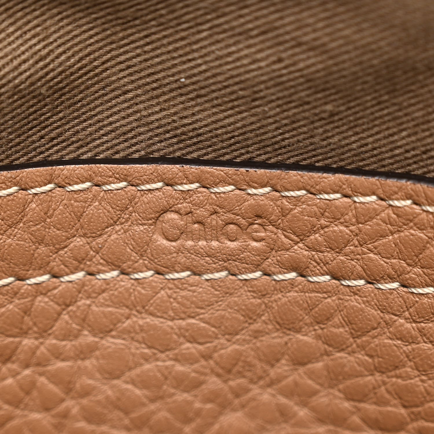 Chloe Calfskin Medium Marcie Round Crossbody Bag Nut 6 of 12