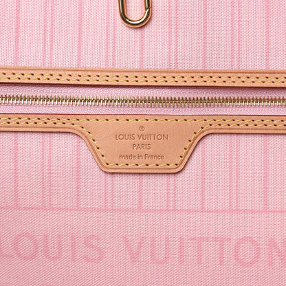 Louis Vuitton Damier Azur Neo Neverfull MM Rose Ballerine 6 of 13