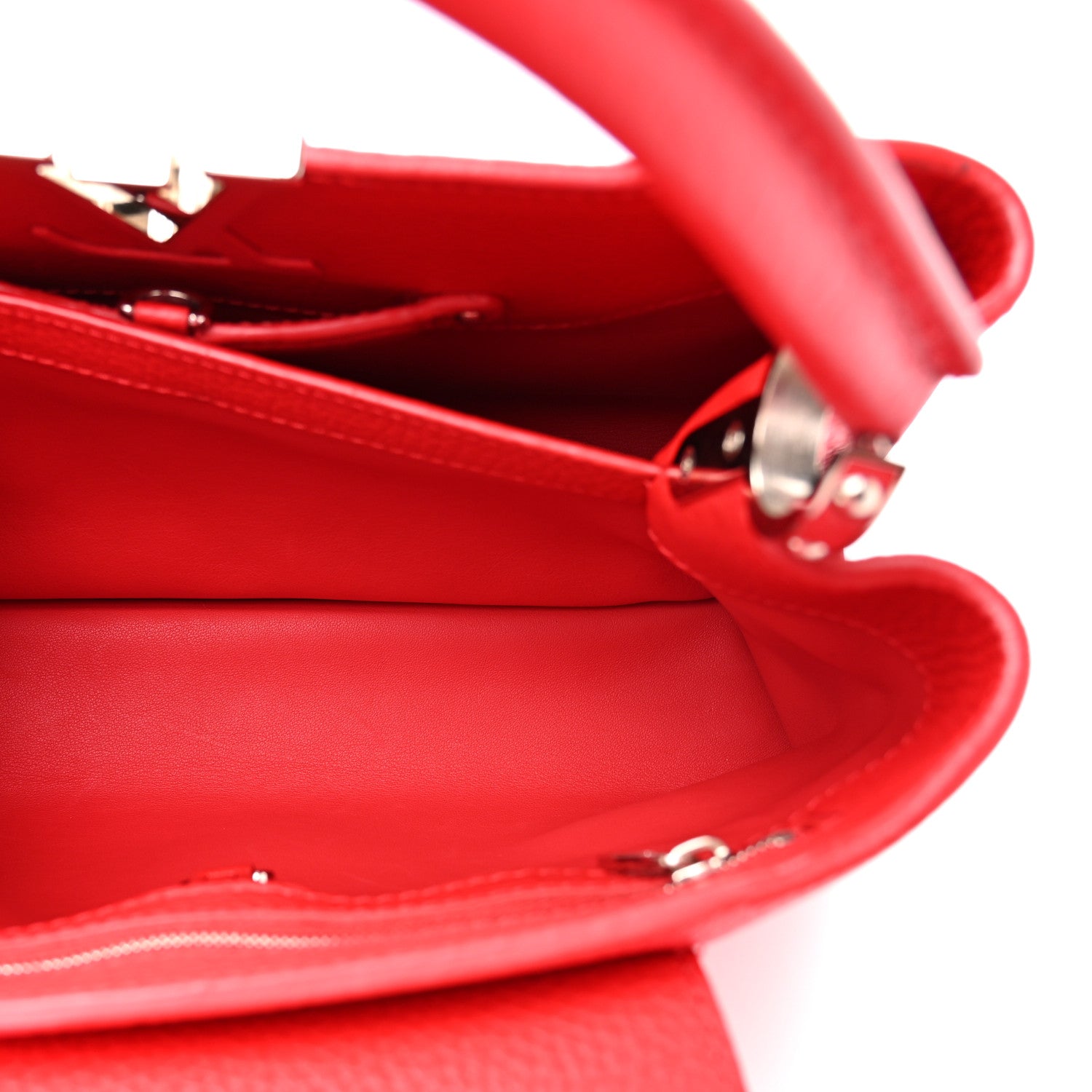 Louis Vuitton Taurillon Capucines PM Rubis 5 of 11