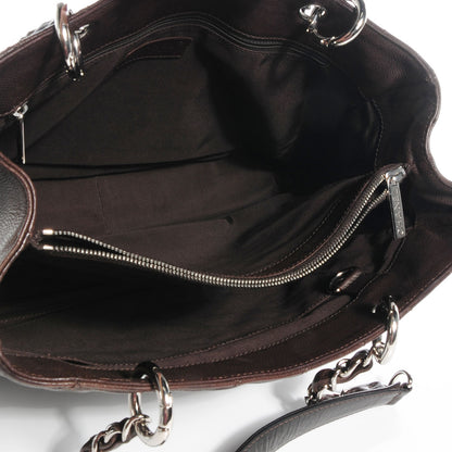 Chanel Caviar Grand Shopping Tote GST Dark Brown 5 of 7