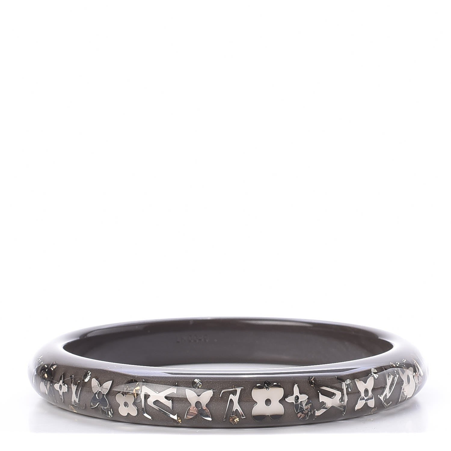 Louis Vuitton Resin Swarovski Medium Inclusion Bracelet PM Grey 1 of 4