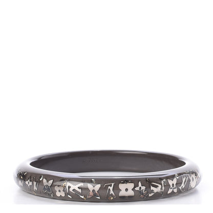 Louis Vuitton Resin Swarovski Medium Inclusion Bracelet PM Grey 1 of 4
