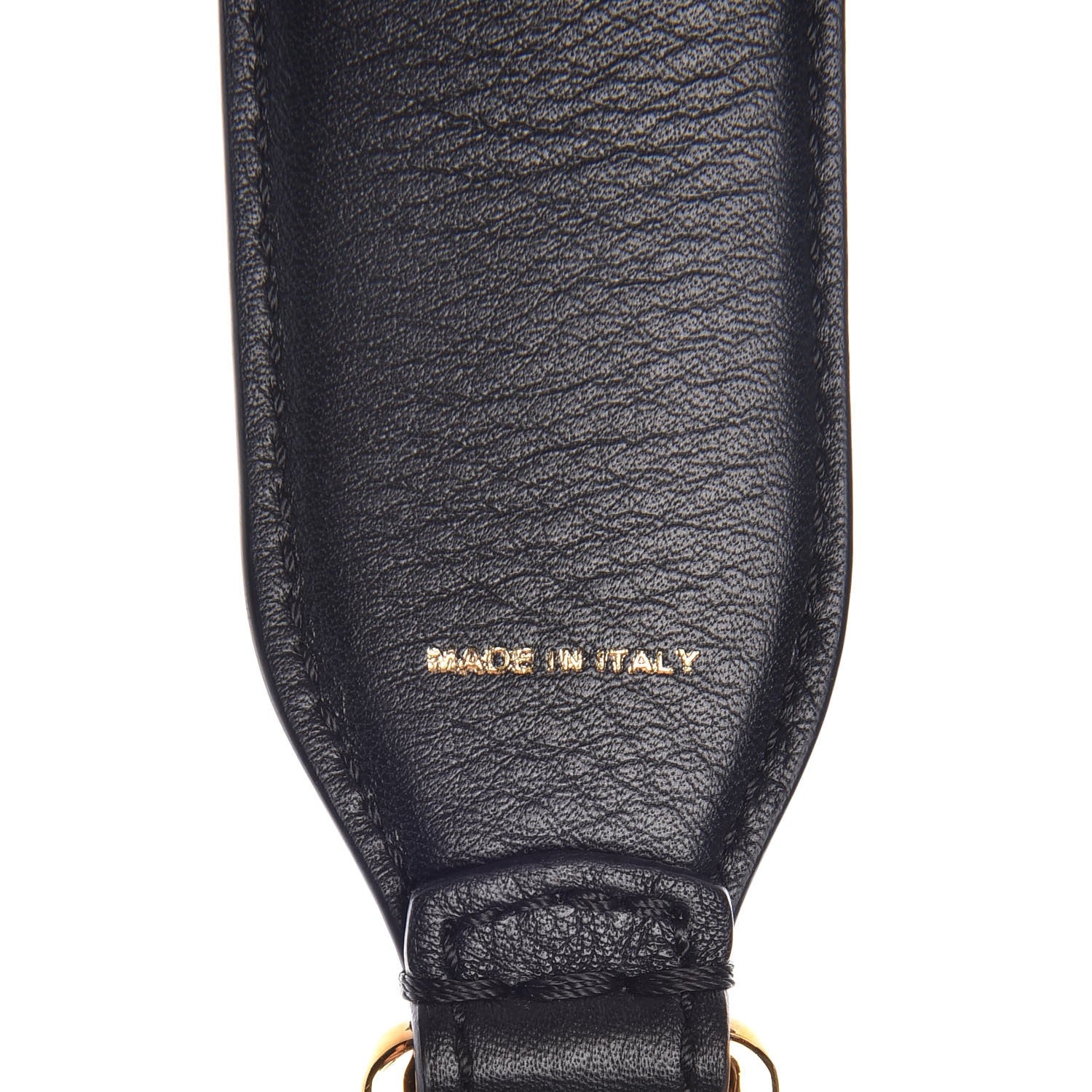 Fendi Calfskin Studded Strap You Black Gold 3 of 4