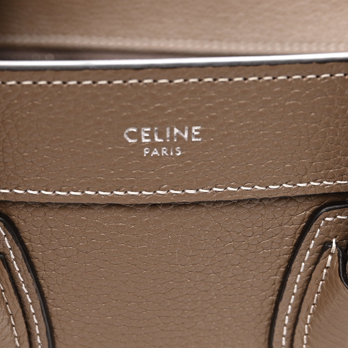 Drummed Calfskin Nano Luggage Souris