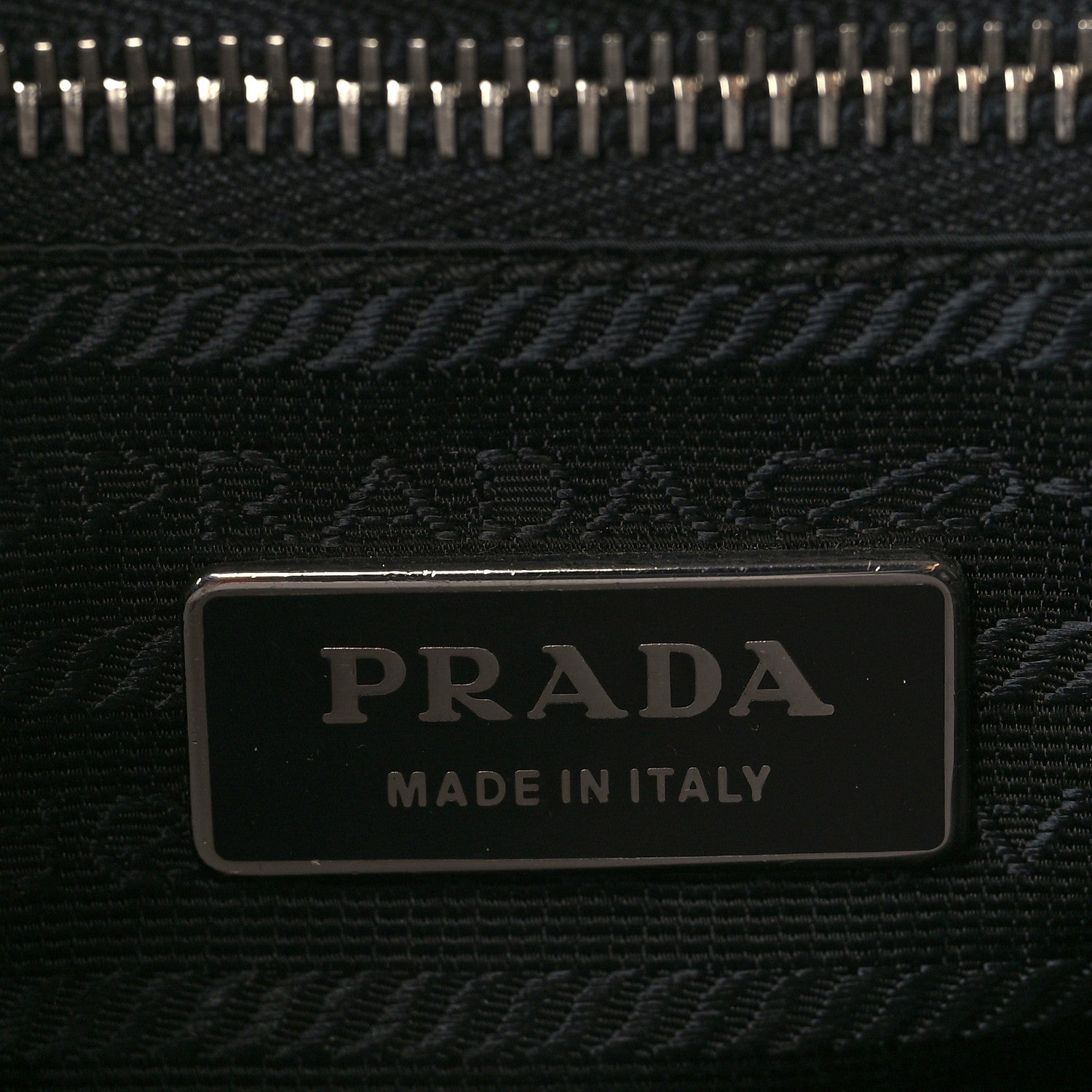 Prada Vitello Daino Side Pocket Tote Black 6 of 11