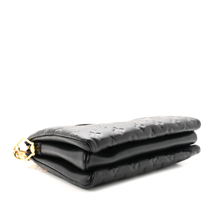 Louis Vuitton Lambskin Embossed Monogram Coussin PM Black 4 of 9