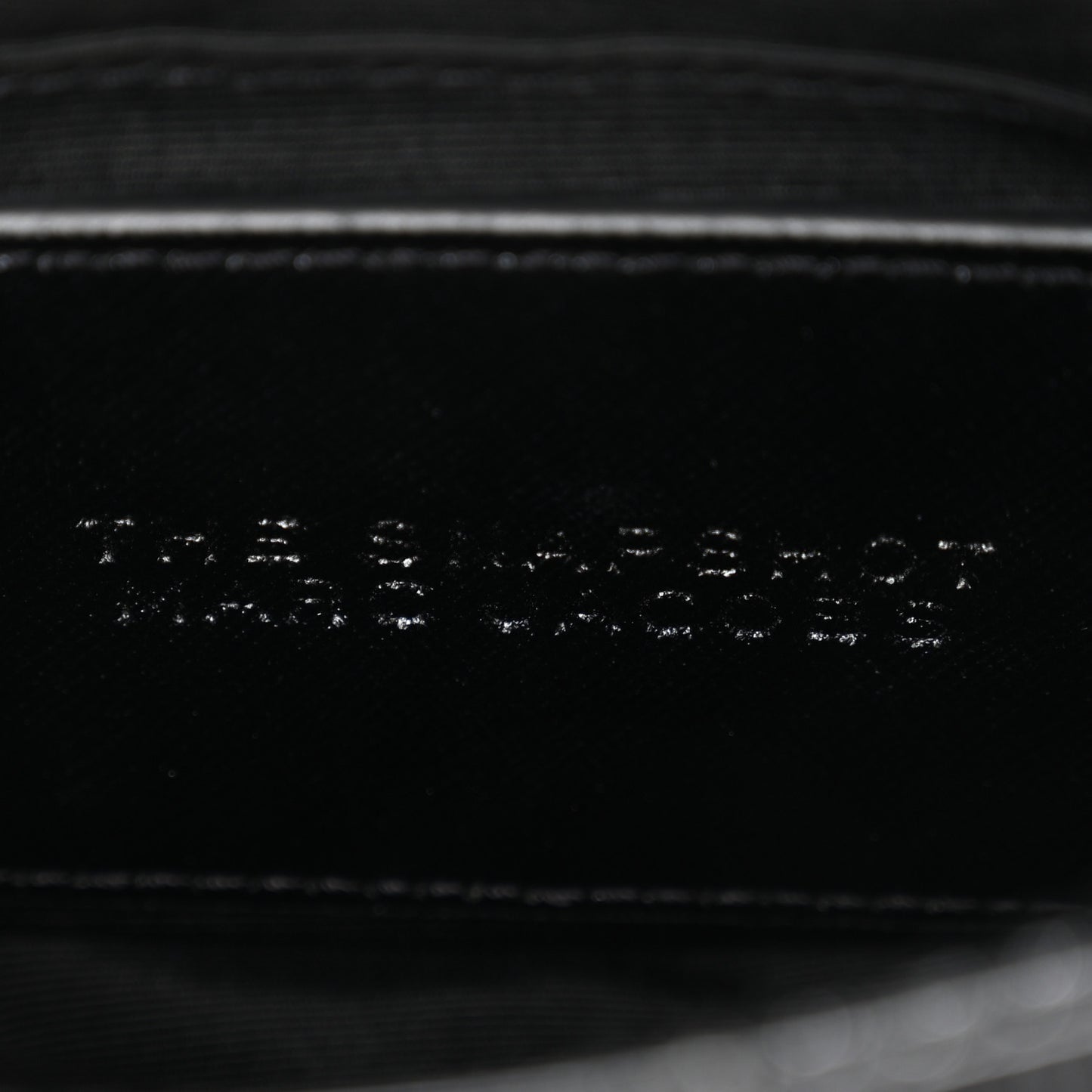 Saffiano Snapshot Camera Bag Black