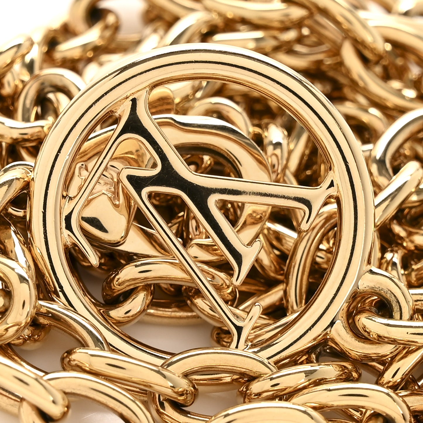 Metal Lily Chain Strap Gold