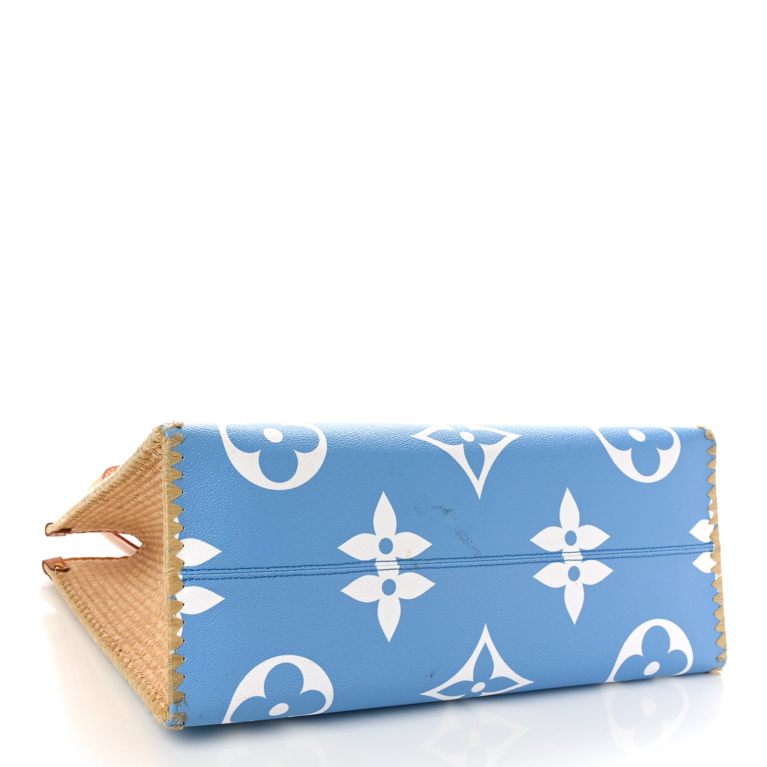 Louis Vuitton Monogram Giant Raffia Hamptons By The Pool Onthego GM Blue 3 of 14