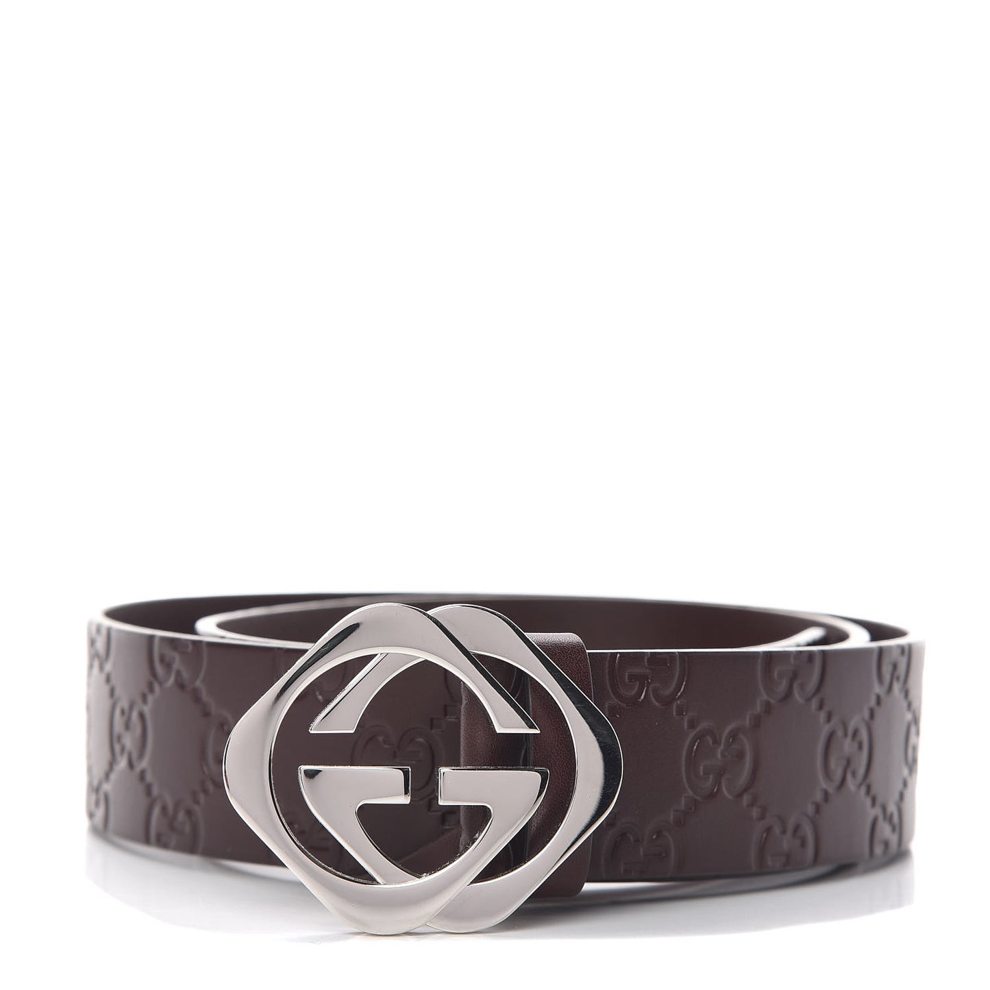 Guccissima Square G Belt 90 36 Brown