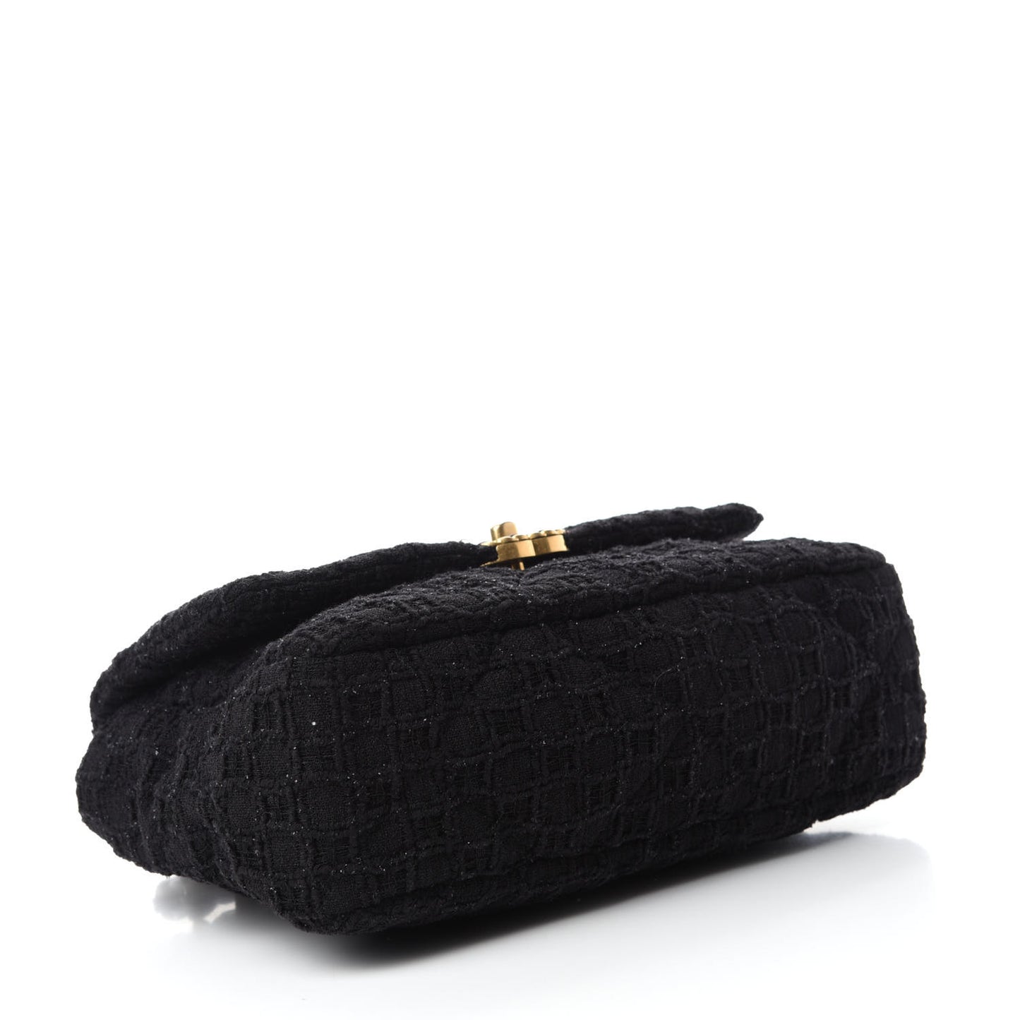Tweed Quilted Large Chanel 19 Flap Black