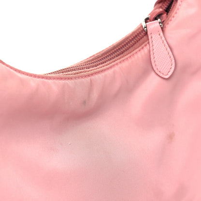 Prada Tessuto Nylon Saffiano Mini Re-Edition 2000 Bag Rosa 13 of 14