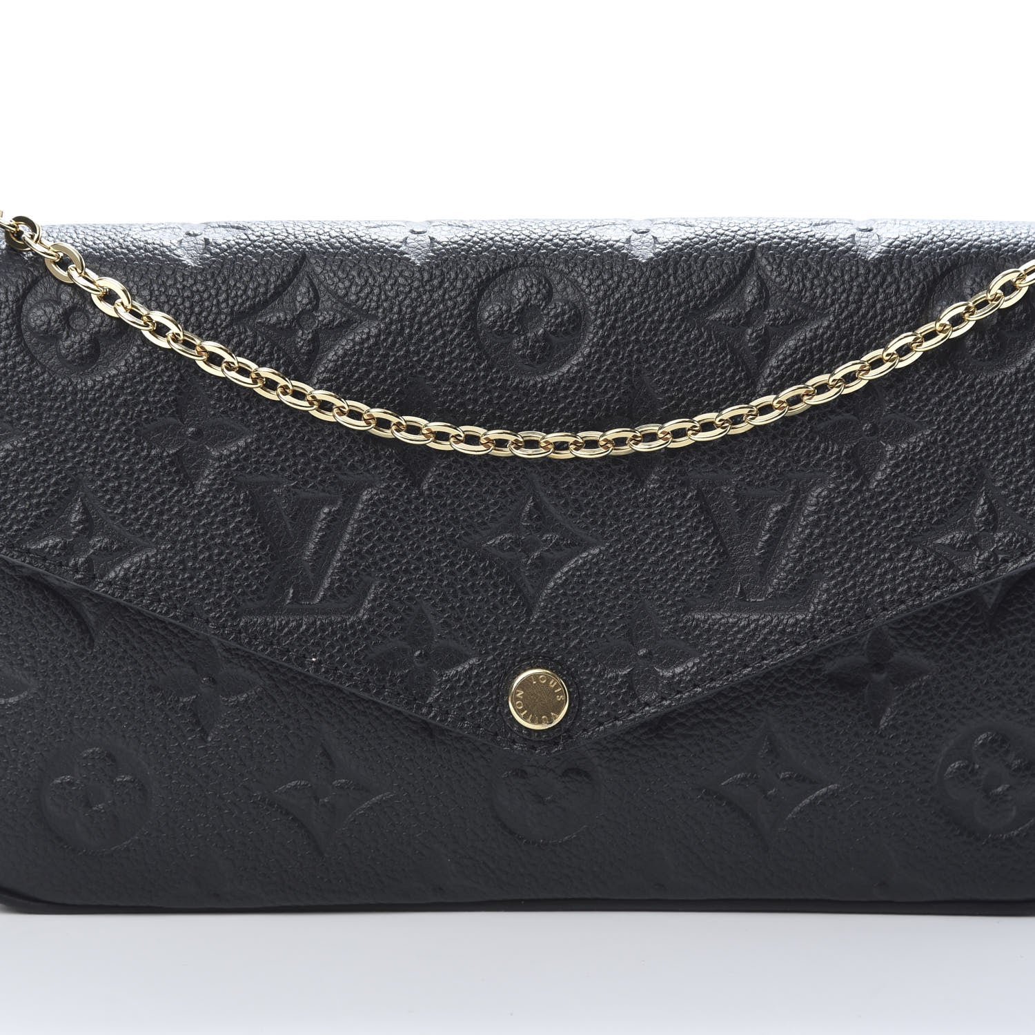 Louis Vuitton Empreinte Pochette Felicie Chain Wallet Black 10 of 15