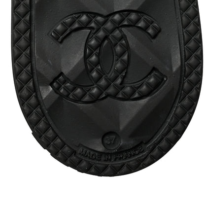 Chanel Caoutchouk CC High Boots 37 Black 7 of 11