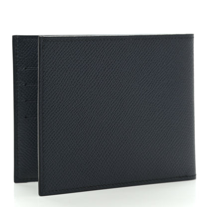 Hermes Epsom Citizen Twill Compact Wallet Bleu Indigo 3 of 9