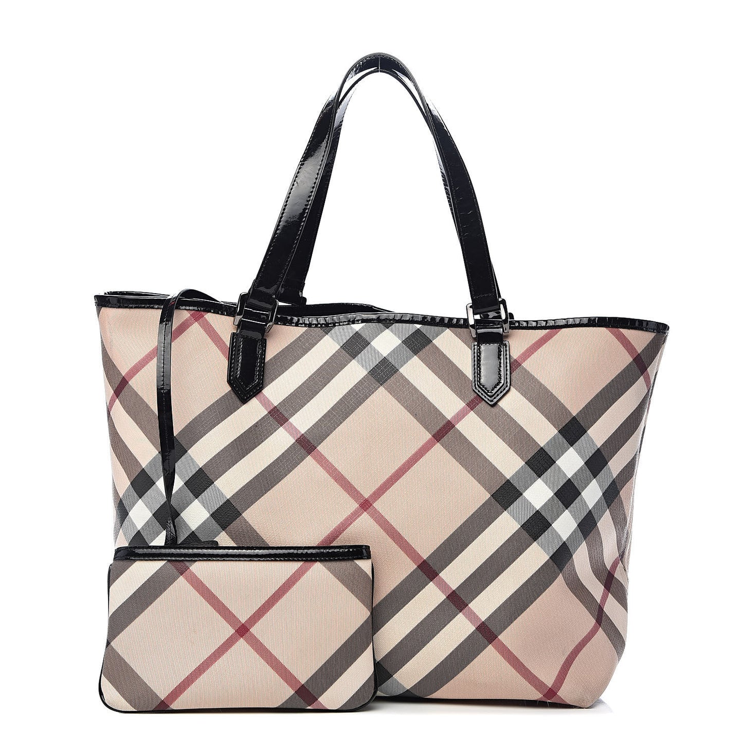 Supernova Check Large Nickie Tote Black