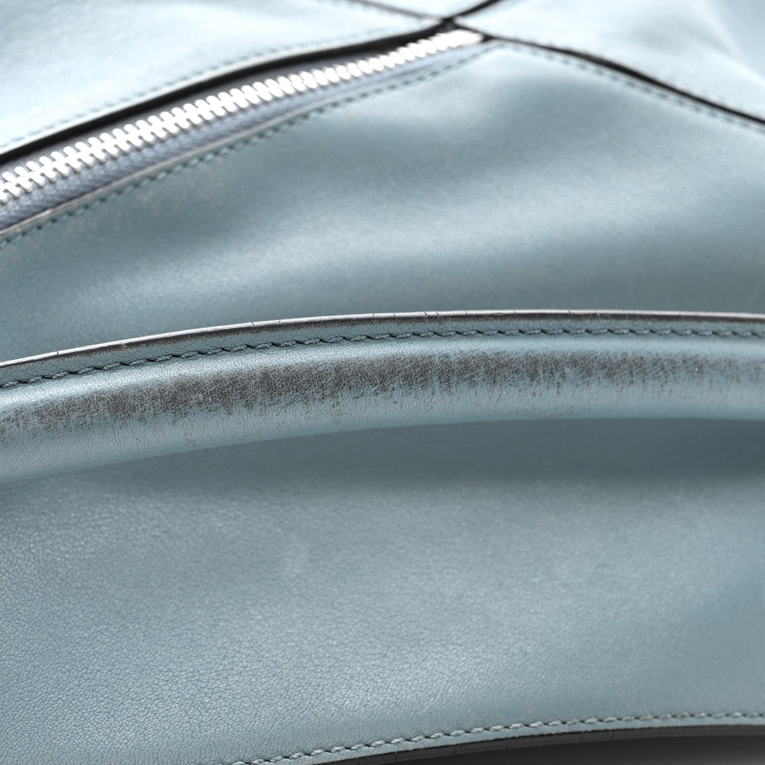 Loewe Calfskin Small Puzzle Bag Stone Blue 12 of 18