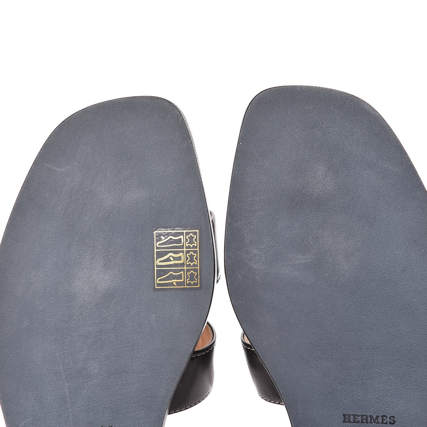 Box Calfskin Oran Sandals 39 Black