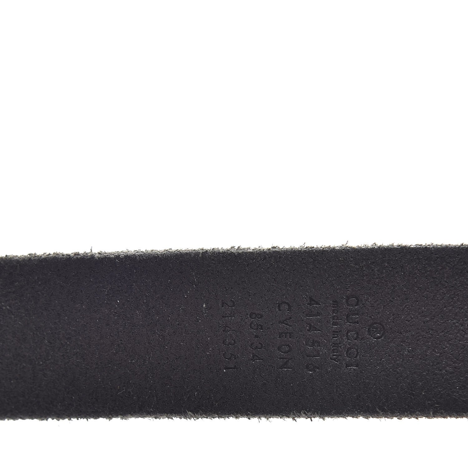 Gucci Faded Calfskin Double G 30mm Belt 85 34 Black 4 of 6