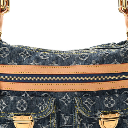 Louis Vuitton Monogram Denim Baggy PM Blue 7 of 9